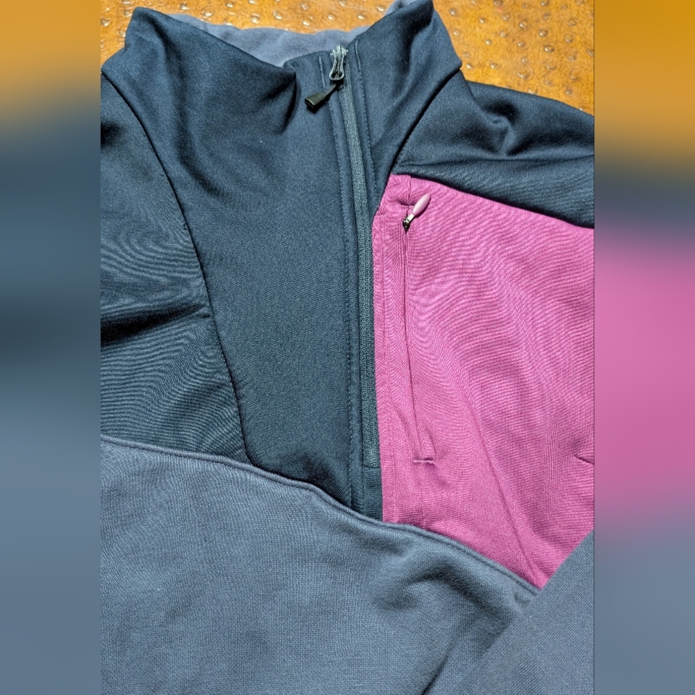Columbia Women's Size Medium Cropped Half Zip Sweater 0047 - Picture 4 of 5